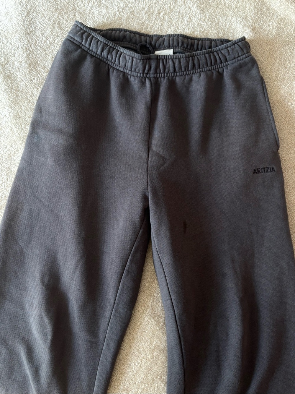 Aritzia Dark Grey Mega Fit Sweatfleece Joggers